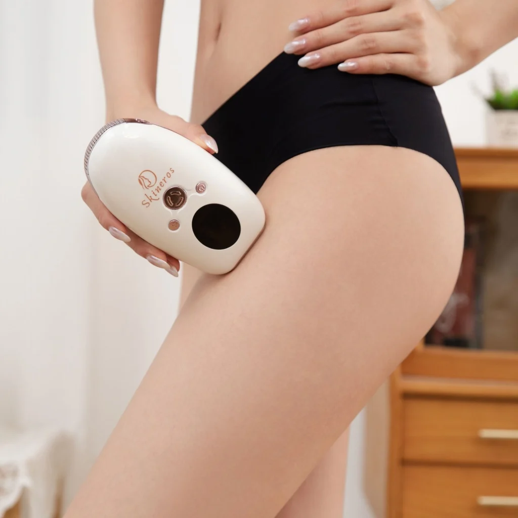 ErosKare依洛絲脈衝光除毛機 模特兒腳部除毛 溫和居家保養